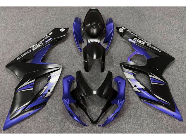 2005-2006 Matte Black and Blue Suzuki GSXR 1000 Fairings Canada
