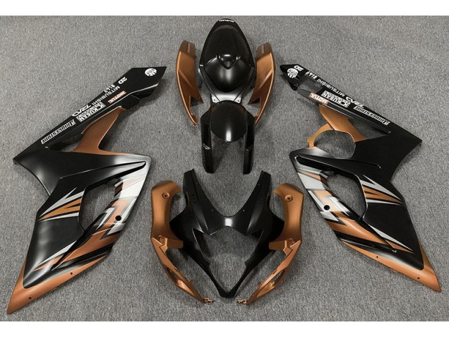2005-2006 Matte Black and Bronze Suzuki GSXR 1000 Fairings Canada 2005-2006 Matte Black and Bronze Suzuki GSXR 1000 Fairings Canada