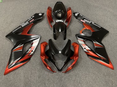 2005-2006 Matte Black and Orange Suzuki GSXR 1000 Fairings Canada