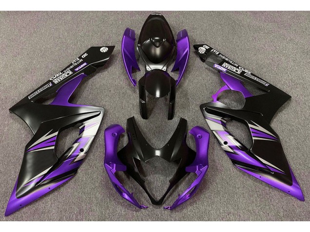 2005-2006 Matte Black and Purple Suzuki GSXR 1000 Fairings Canada