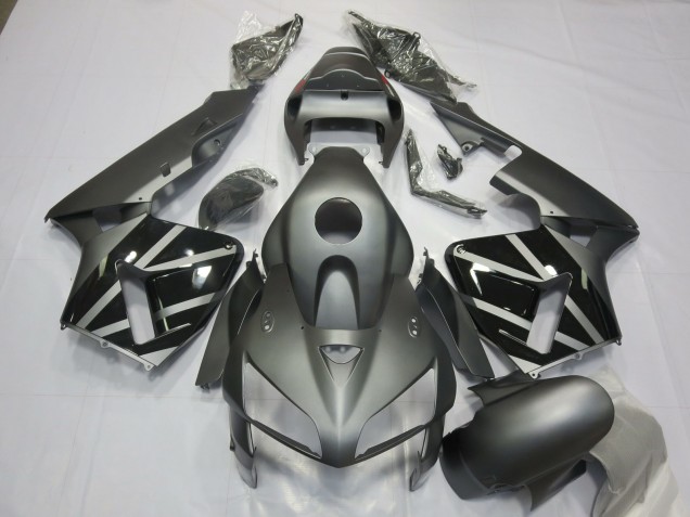 2005-2006 Matte Grey & Black Honda CBR600RR Fairings Canada