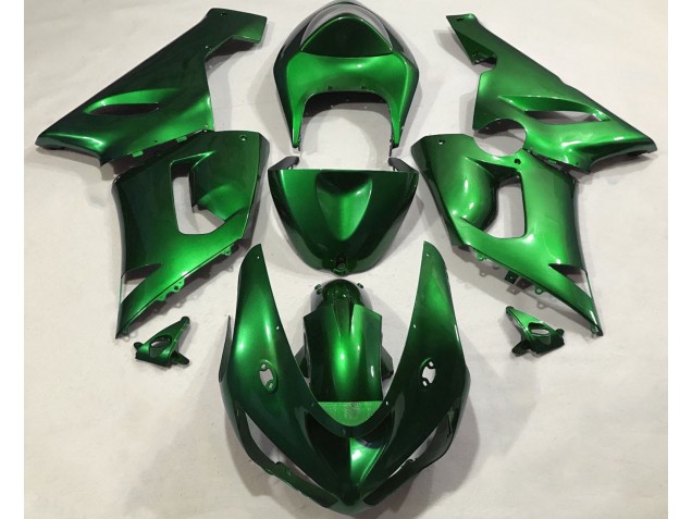 2005-2006 Metallic Green Kawasaki ZX6R Fairings Canada 2005-2006 Metallic Green Kawasaki ZX6R Fairings Canada