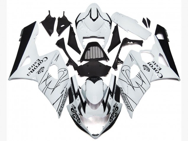 2005-2006 OEM White Corona Style Suzuki GSXR 1000 Fairings Canada