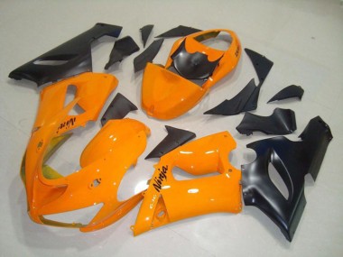 2005-2006 Orange Black Kawasaki ZX6R Fairings Canada