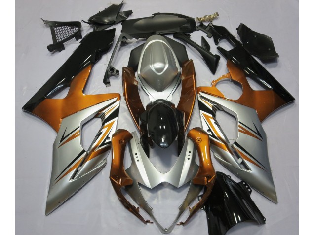 2005-2006 Orange Silver and Black Suzuki GSXR 1000 Fairings Canada 2005-2006 Orange Silver and Black Suzuki GSXR 1000 Fairings Canada