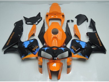 2005-2006 Orange and Black Splatter Honda CBR600RR Fairings Canada