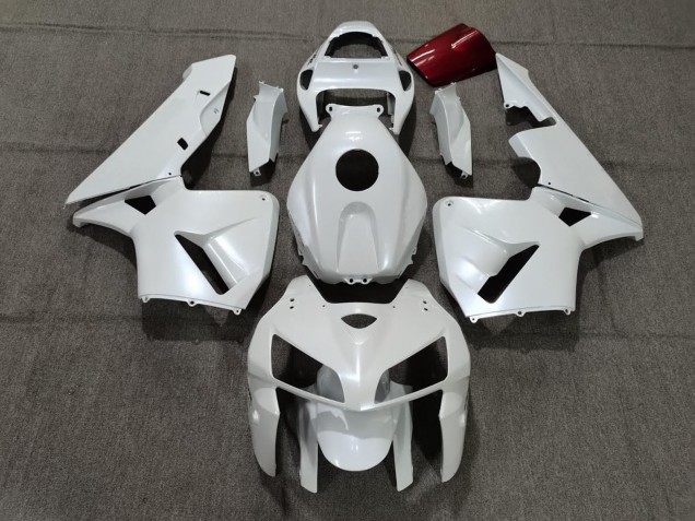 2005-2006 Pearl White & Logos Honda CBR600RR Fairings Canada 2005-2006 Pearl White & Logos Honda CBR600RR Fairings Canada
