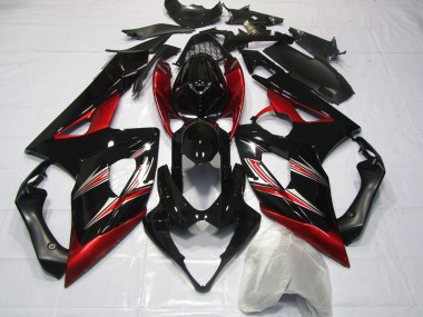 2005-2006 Red and Black Flare Suzuki GSXR 1000 Fairings Canada