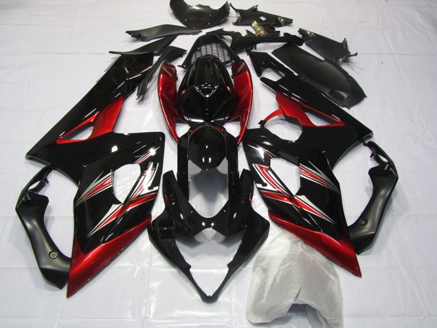 2005-2006 Red and Black Flare Suzuki GSXR 1000 Fairings Canada 2005-2006 Red and Black Flare Suzuki GSXR 1000 Fairings Canada