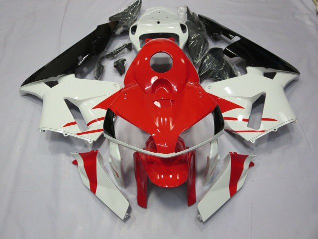 2005-2006 Red and White Style Honda CBR600RR Fairings Canada