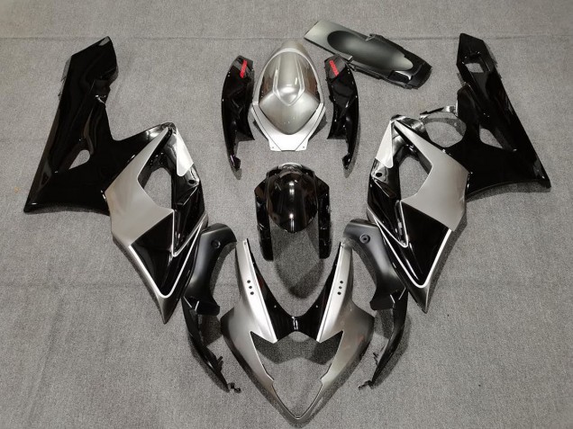 2005-2006 Silver and Black Suzuki GSXR 1000 Fairings Canada