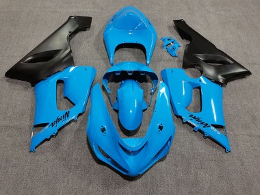 2005-2006 Vibrant Blue Kawasaki ZX6R Fairings Canada
