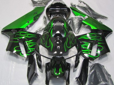 2005-2006 Vibrant Green Flame Honda CBR600RR Fairings Canada