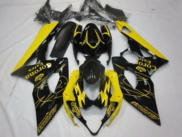 2005-2006 Yellow Corona Suzuki GSXR 1000 Fairings Canada 2005-2006 Yellow Corona Suzuki GSXR 1000 Fairings Canada