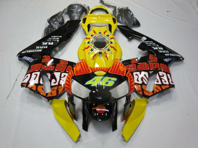 2005-2006 Yellow Rossi Honda CBR600RR Fairings Canada 2005-2006 Yellow Rossi Honda CBR600RR Fairings Canada