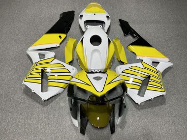 2005-2006 Yellow and White Wings Honda CBR600RR Fairings Canada