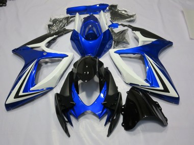 2006-2007 Blue Black and White Suzuki GSXR 600-750 Fairings Canada