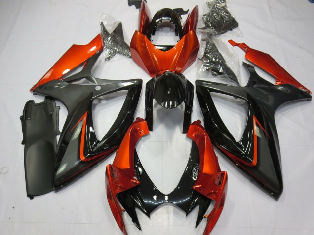 2006-2007 Burnt Orange and Grey Suzuki GSXR 600-750 Fairings Canada 2006-2007 Burnt Orange and Grey Suzuki GSXR 600-750 Fairings Canada