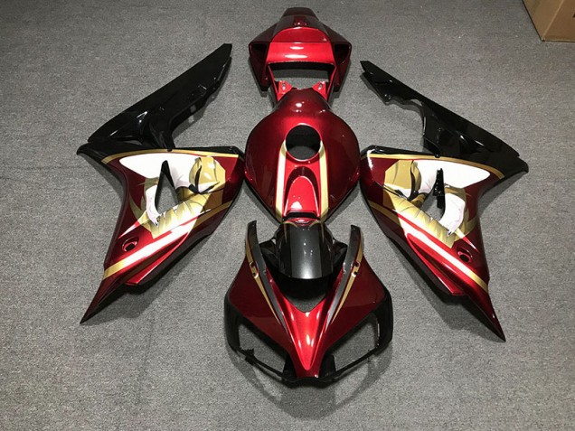 2006-2007 Deep Red & Gold Honda CBR1000RR Fairings Canada