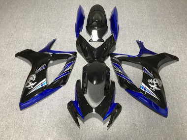2006-2007 Gloss Blue and Black Design Suzuki GSXR 600-750 Fairings Canada