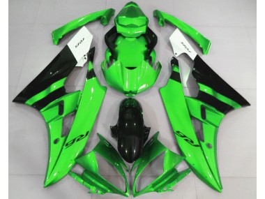 2006-2007 Gloss Green and Black Yamaha R6 Fairings Canada