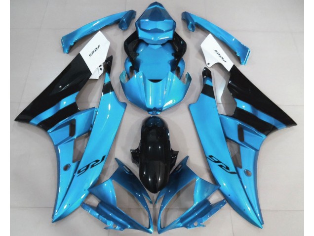 2006-2007 Gloss Light Blue and Black Yamaha R6 Fairings Canada