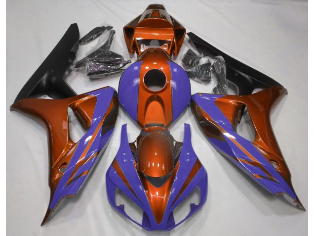 2006-2007 Gloss Orange and Dark Blue Honda CBR1000RR Fairings Canada