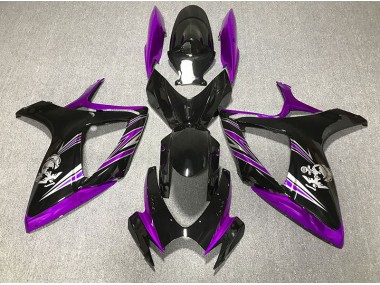 2006-2007 Gloss Purple and Black Design Suzuki GSXR 600-750 Fairings Canada