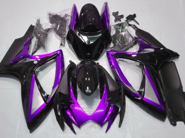 2006-2007 Gloss Purple and Black Suzuki GSXR 600-750 Fairings Canada