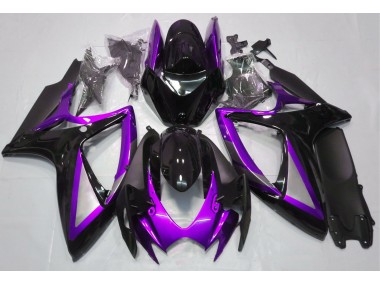 2006-2007 Gloss Purple and Black Suzuki GSXR 600-750 Fairings Canada