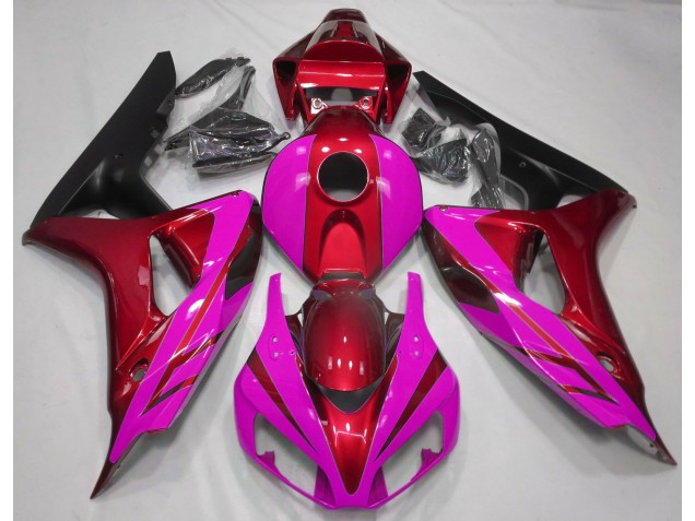 2006-2007 Gloss Red and Pink Honda CBR1000RR Fairings Canada