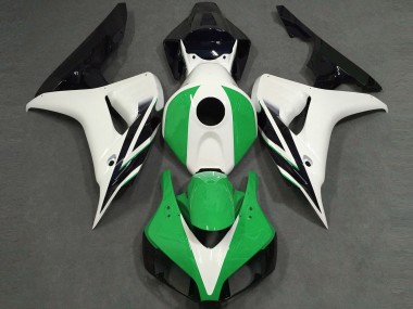 2006-2007 Gloss White Green Black Honda CBR1000RR Fairings Canada