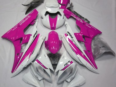 2006-2007 Gloss White and Pink Yamaha R6 Fairings Canada