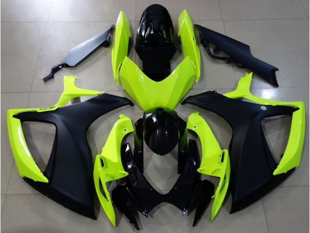2006-2007 Gloss Yellow & Black Suzuki GSXR 600-750 Fairings Canada