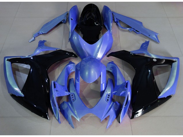 2006-2007 Light Blue and Black Suzuki GSXR 600-750 Fairings Canada