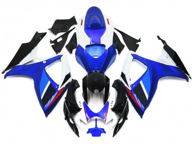 2006-2007 Light Blue and Deep Blue OEM Style w Red Suzuki GSXR 600-750 Fairings Canada
