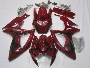2006-2007 Maroon Red Suzuki GSXR 600-750 Fairings Canada