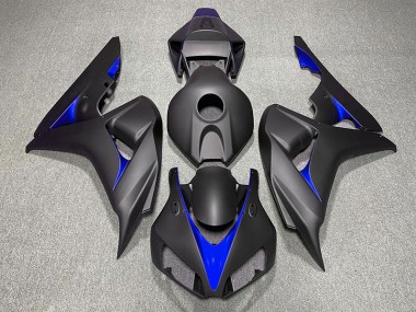 2006-2007 Matte Black and Blue Honda CBR1000RR Fairings Canada