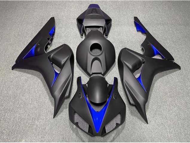 2006-2007 Matte Black and Blue Honda CBR1000RR Fairings Canada 2006-2007 Matte Black and Blue Honda CBR1000RR Fairings Canada