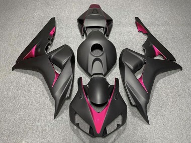 2006-2007 Matte Black and Pink Honda CBR1000RR Fairings Canada