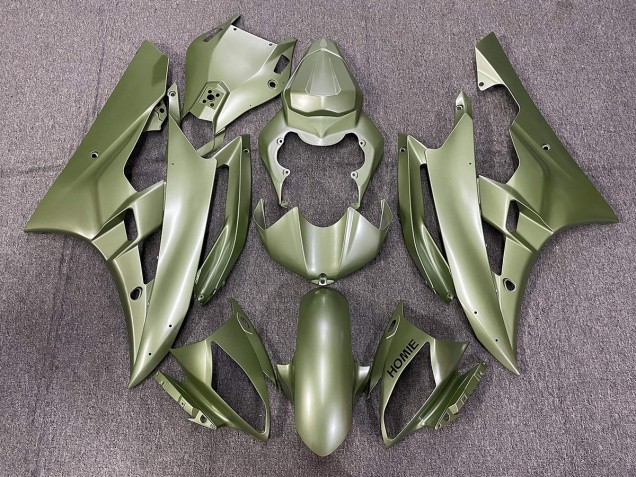2006-2007 Matte Green Yamaha R6 Fairings Canada