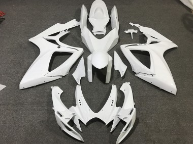 2006-2007 Matte White Suzuki GSXR 600-750 Fairings Canada