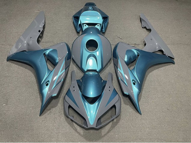 2006-2007 Nardo Grey and Light Blue Honda CBR1000RR Fairings Canada