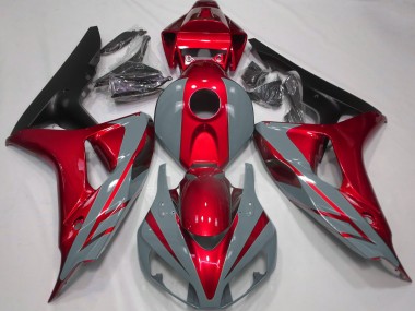 2006-2007 Nardo Grey and Red Honda CBR1000RR Fairings Canada