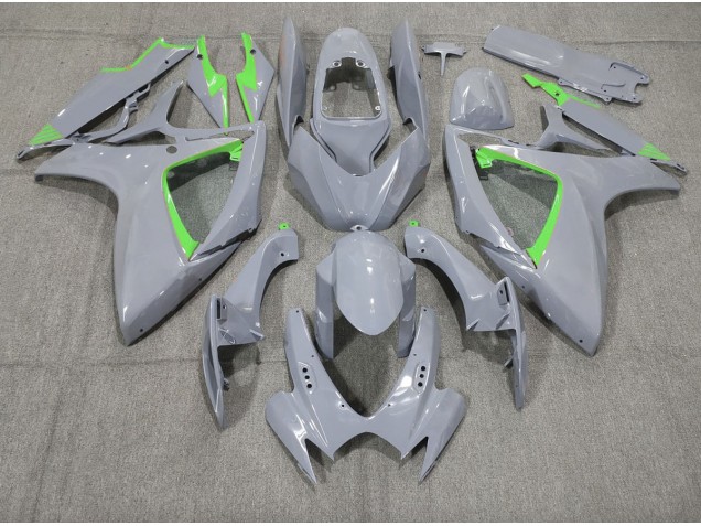 2006-2007 Nardo and Green Trim Suzuki GSXR 600-750 Fairings Canada 2006-2007 Nardo and Green Trim Suzuki GSXR 600-750 Fairings Canada