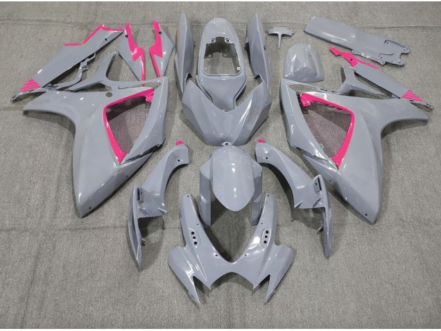 2006-2007 Nardo and Pink Trim Suzuki GSXR 600-750 Fairings Canada 2006-2007 Nardo and Pink Trim Suzuki GSXR 600-750 Fairings Canada