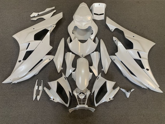 2006-2007 Pearl White Yamaha R6 Fairings Canada 2006-2007 Pearl White Yamaha R6 Fairings Canada