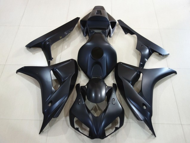 2006-2007 Plain Matte Black Honda CBR1000RR Fairings Canada