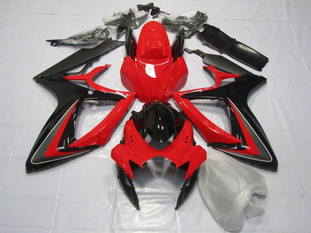 2006-2007 Red Black and Grey Suzuki GSXR 600-750 Fairings Canada 2006-2007 Red Black and Grey Suzuki GSXR 600-750 Fairings Canada