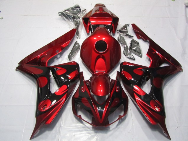 2006-2007 Red and Black Candy Honda CBR1000RR Fairings Canada 2006-2007 Red and Black Candy Honda CBR1000RR Fairings Canada